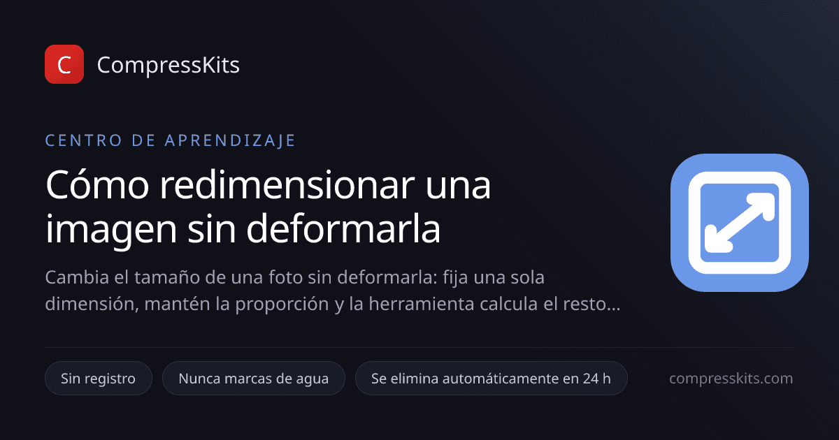 Cómo redimensionar una imagen sin deformarla