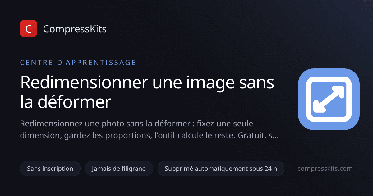 Redimensionner une image sans la déformer