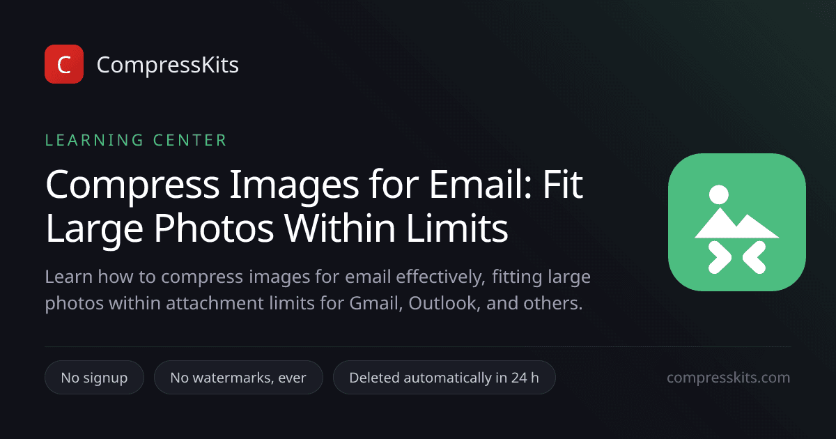 Compress Images for Email: Fit Large Photos Within Limits