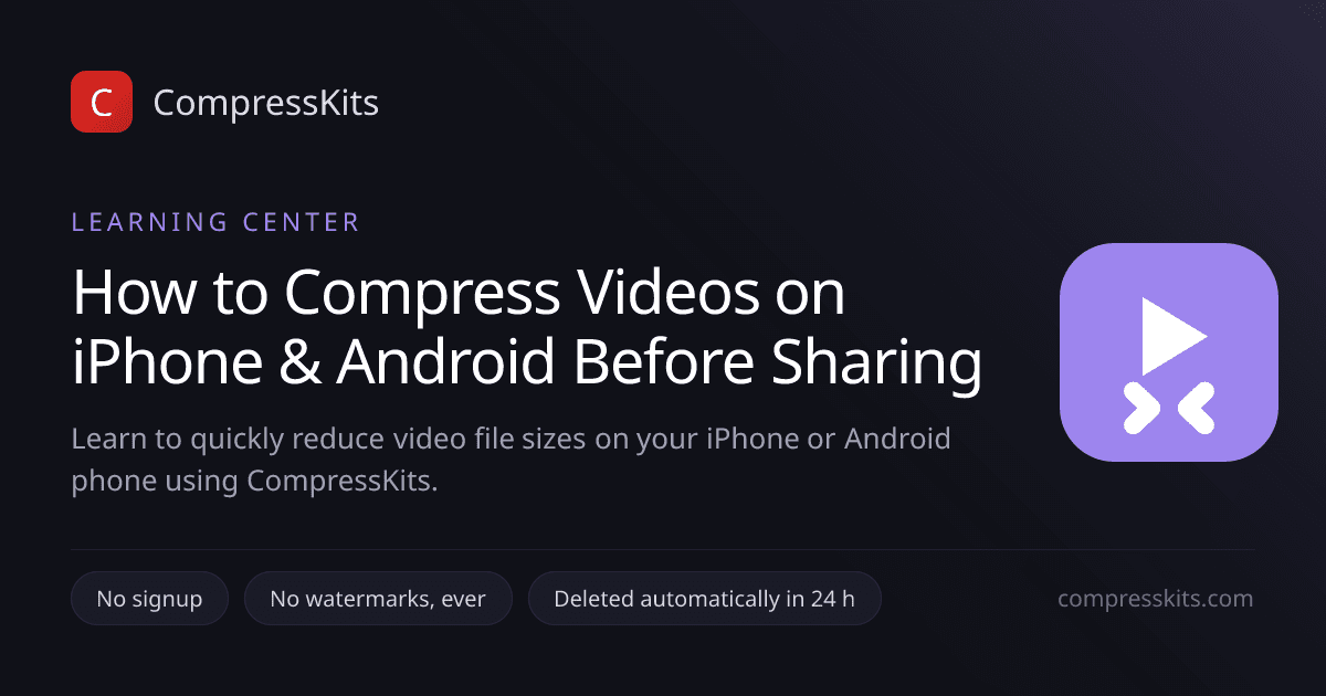 How to Compress Videos on iPhone & Android Before Sharing