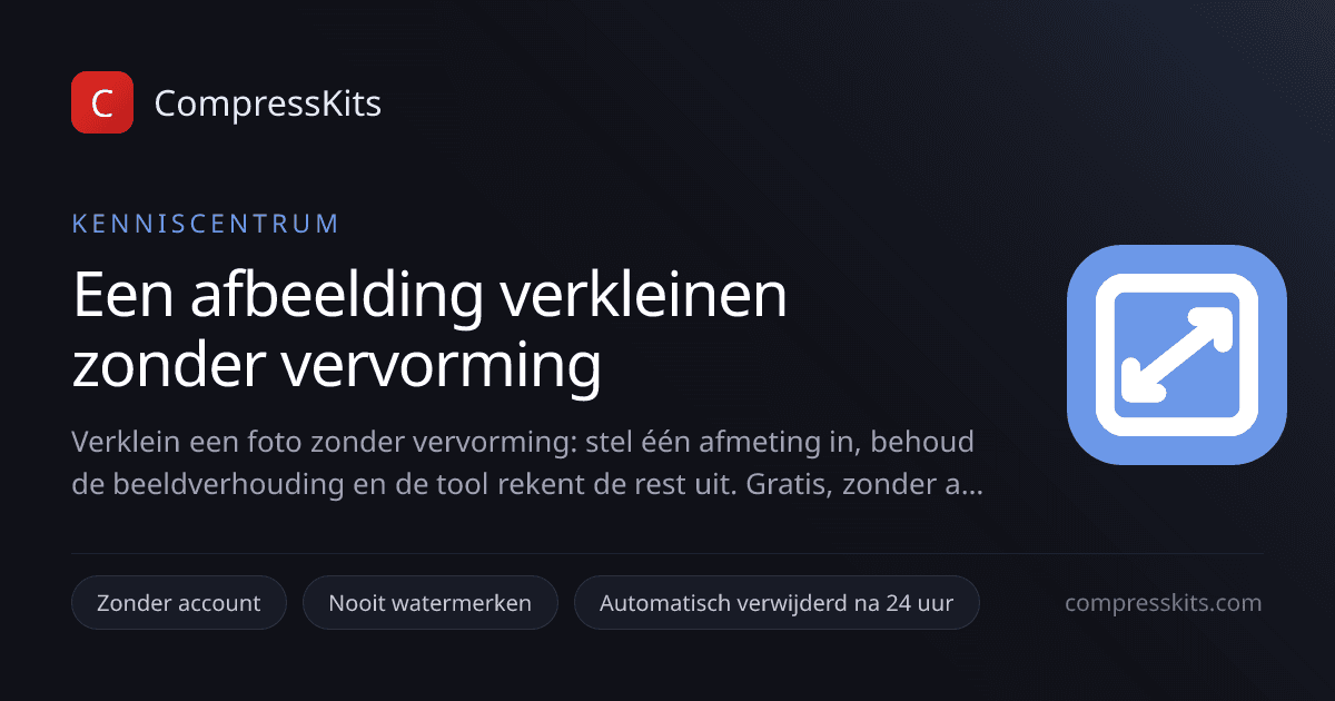 Een afbeelding verkleinen zonder vervorming