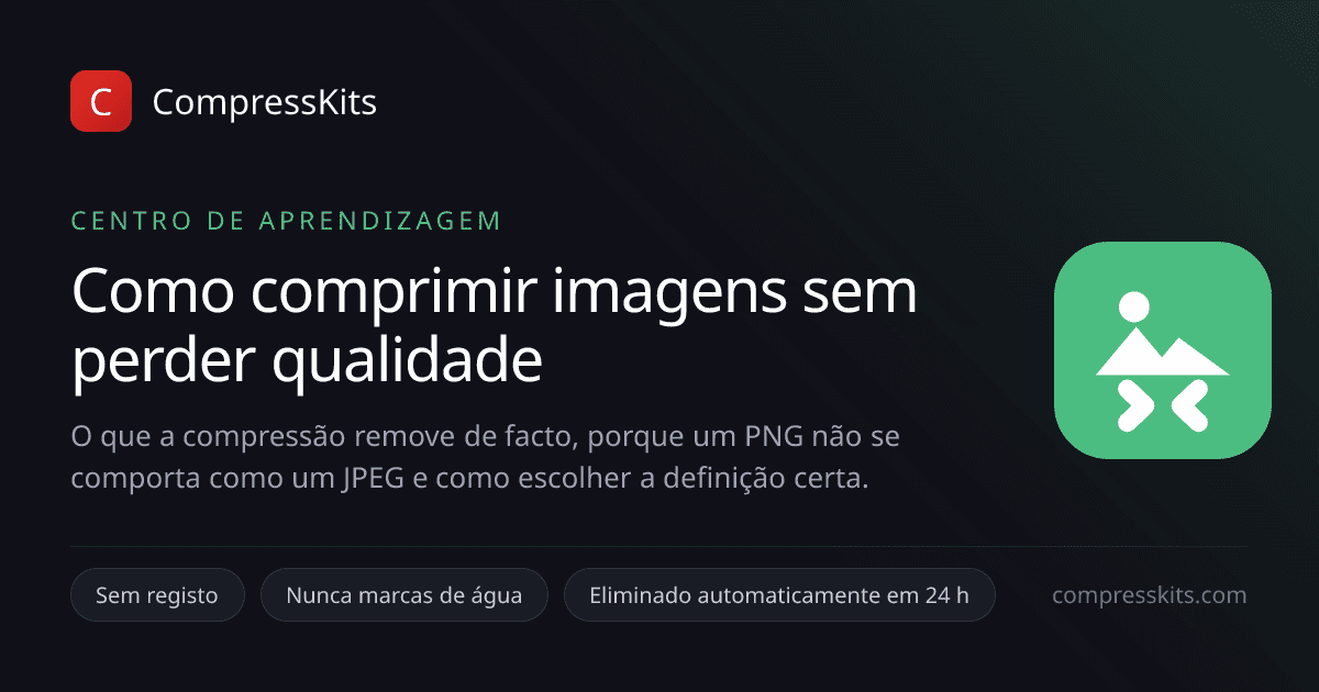 Como comprimir imagens sem perder qualidade